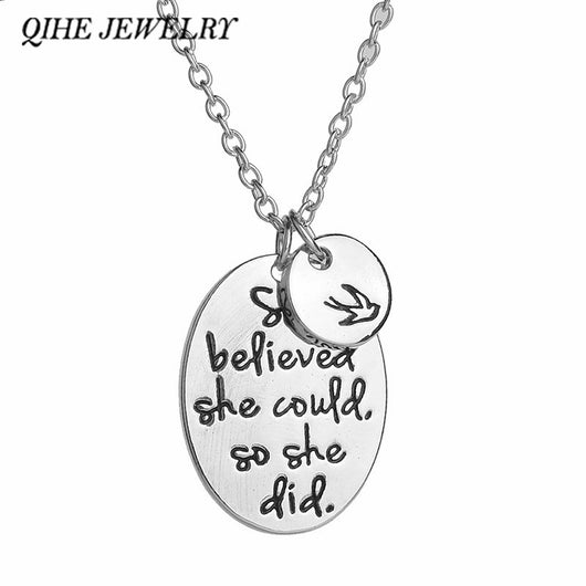 She Believed Necklace