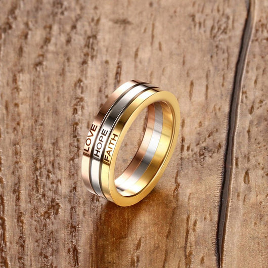 Love Hope Faith Ring