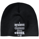 I DESERVE SUCCESS BECAUSE I WORK FOR IT HATS
