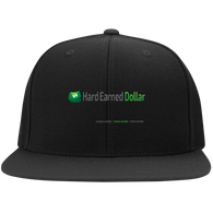 HARD EARNED DOLLAR Sport-Tek Flat Bill High-Profile Snapback Hat