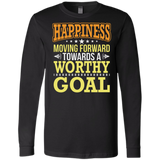 HAPPINESS MOVING FORWARD M LS SHIRTS