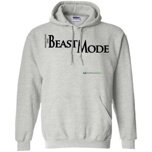 HED BEAST MODE BLACK TEXT Gildan Pullover Hoodie 8 oz.