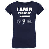 I AM A FORCE OF NATURE CHILDREN'S SHIRTS
