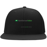 HARD EARNED DOLLAR SMALL TEXT Sport-Tek Flat Bill High-Profile Snapback Hat