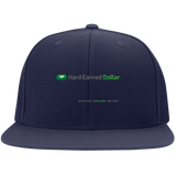 HARD EARNED DOLLAR SMALL TEXT Sport-Tek Flat Bill High-Profile Snapback Hat