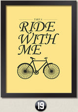 Life is Like Bicycle Canvas Art