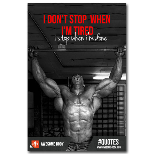 Bodybuilding Motivational Quote Art