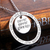 Never Never Give Up Necklace
