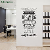 Dram Big Stay Humble Wall Decal